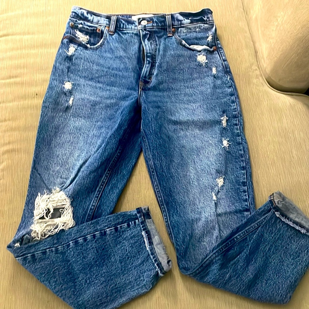 Acid washed Abercrombie and Fitch The skinny High Rise jeans size 30|10